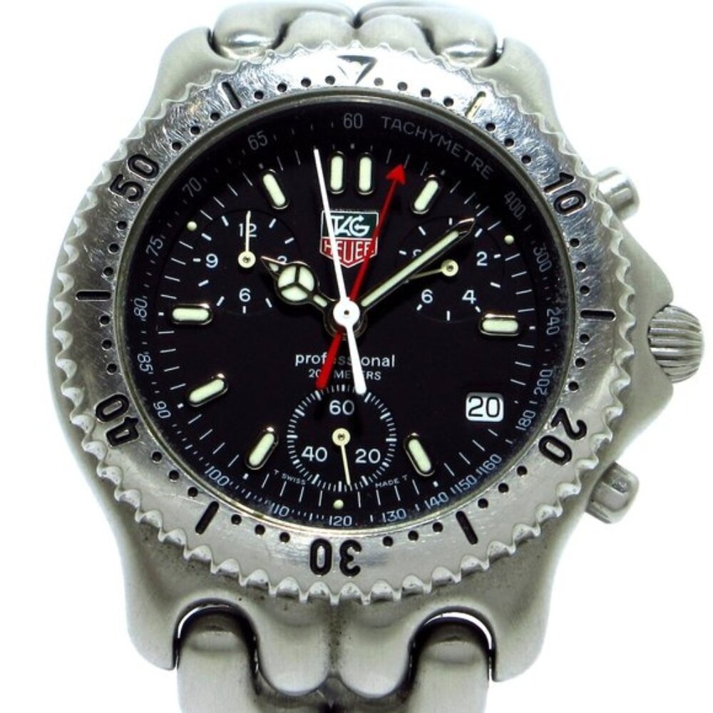 TAG Heuer S/EL Chronograph Wrist Watch CG1110-0 Black